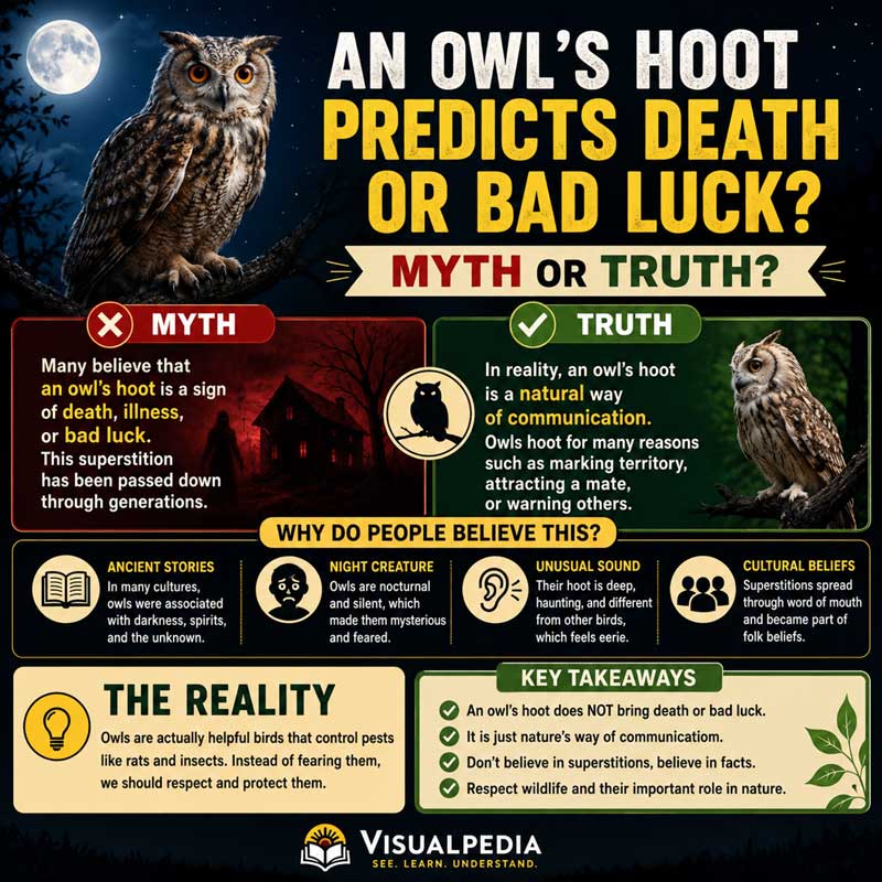 An Owl's Hoot Predicts Death or Bad Luck