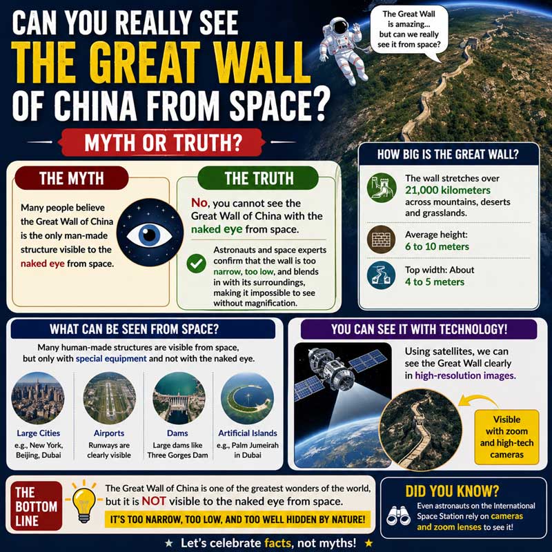 451. Can You Really See the Great Wall of China From Space