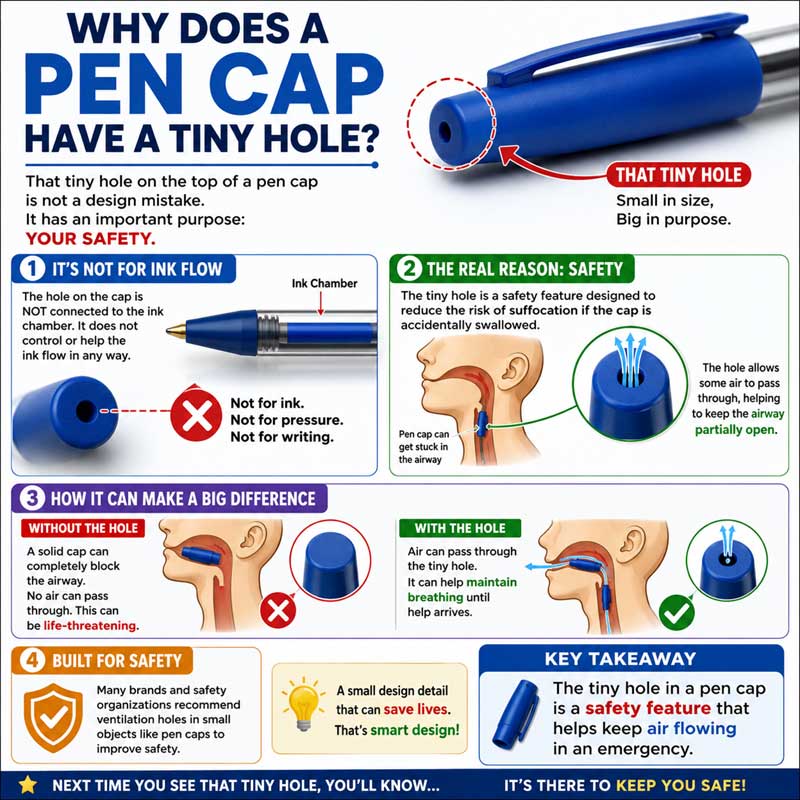 Why Does Pen Cap has Tiny Hole in It